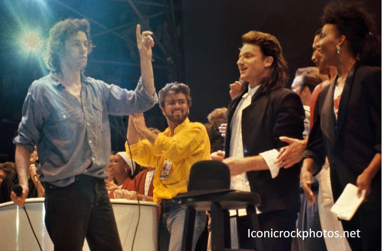 Live Aid - Bob Geldof, George Michael, Bono